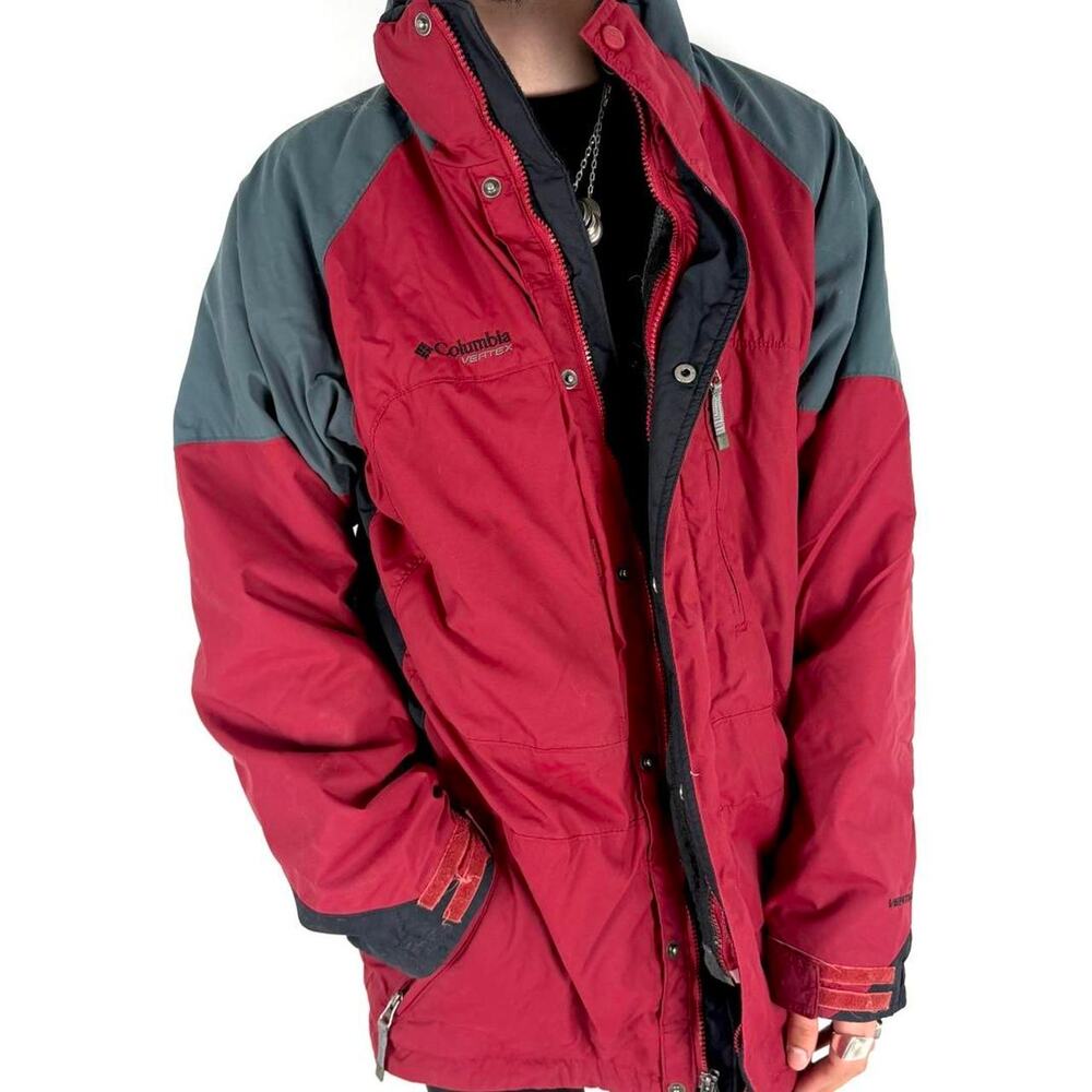 Vintage y2k grunge archive layered rare columbia skater heavyweight jacket